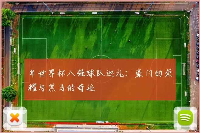 年世界杯八强球队巡礼:豪门的荣耀与黑马的奇迹