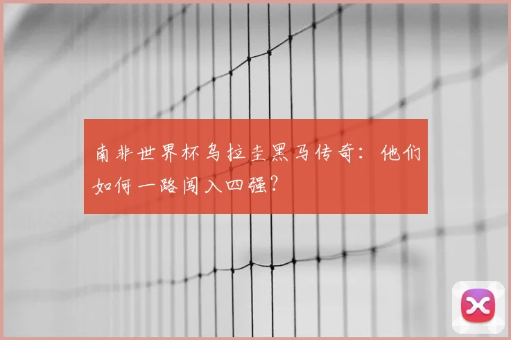 南非世界杯乌拉圭黑马传奇:他们如何一路闯入四强?